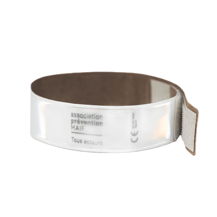 Promote brand on reflective velcro band