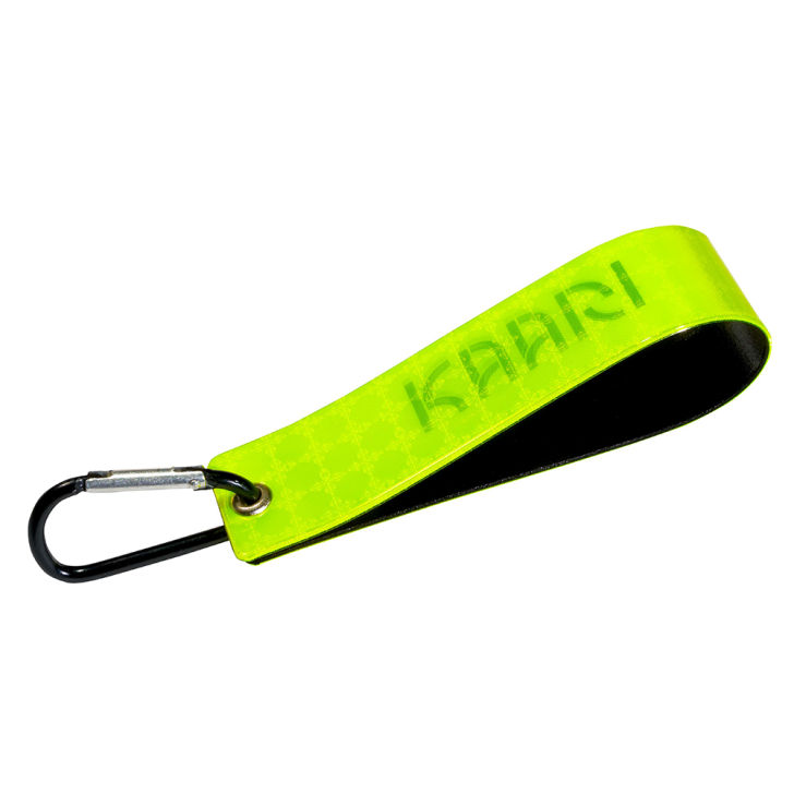 Yellow reflective loop strap