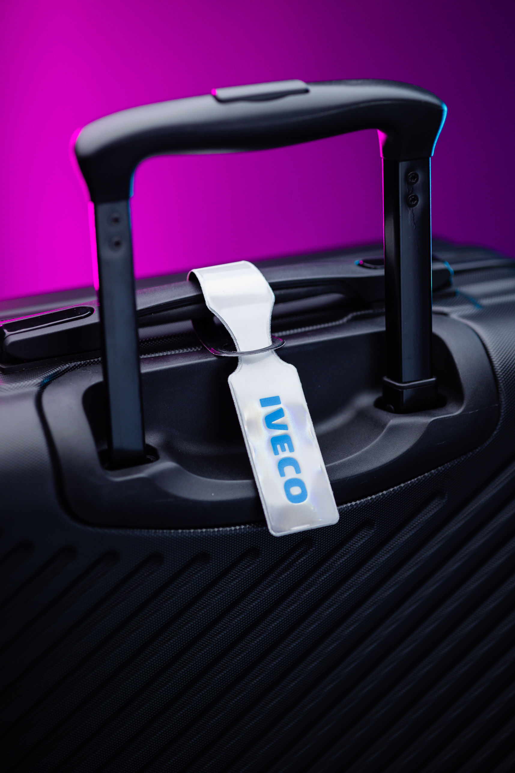 Reflective luggage tag with your logo